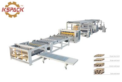 China 1400mm 2500mm 45m/Min Corrugated Board Production Line zu verkaufen