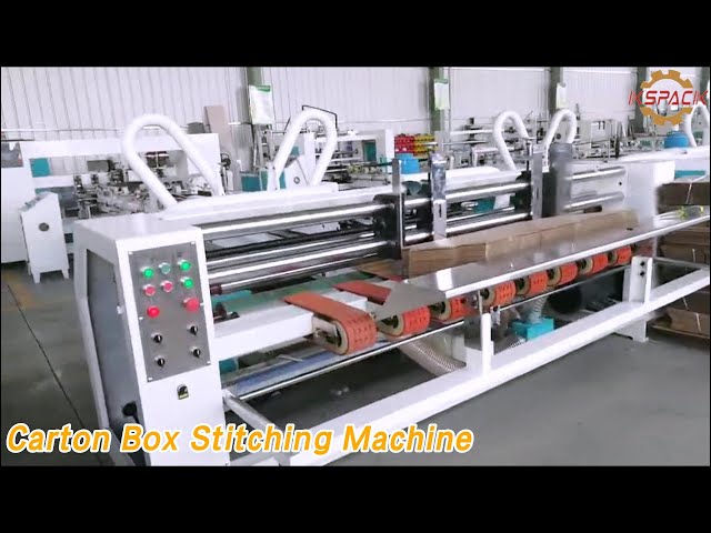 PLC Carton Box Stitching Machine Cardboard High Precise Tungsten Steel