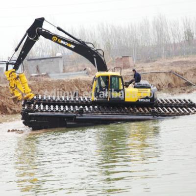 China Amphibious Dredging Machinery Repair Shops Excavator With Cutter Suction Pump for sale