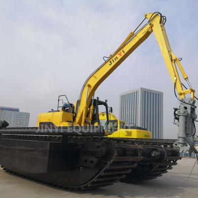 China Machinery Repair Shops 15 Ton Floating Excavator With Dredge Pump for sale