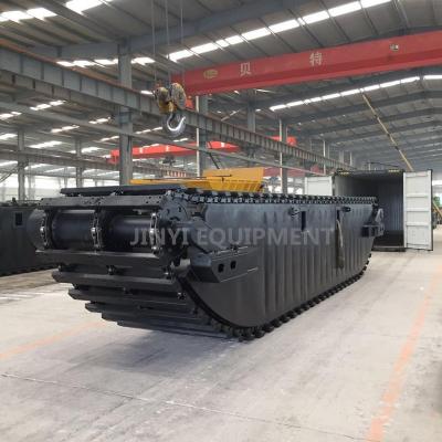 China Steel Machinery Repair Shops Pontoon Boat Undercarriage For 20 Ton Crawler Excavator for sale