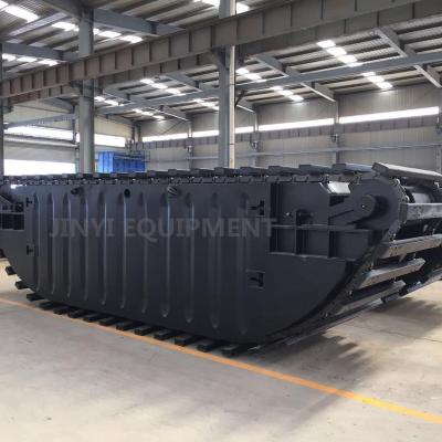 China Machinery Repair Shops 8 Ton Amphibious Excavator Floating Pontoon for sale