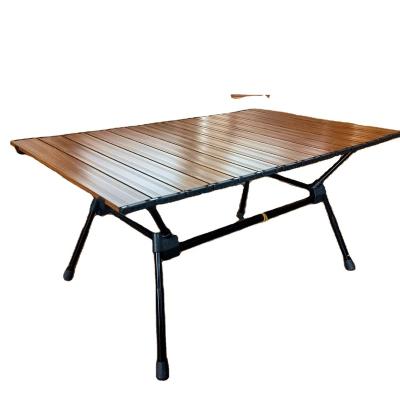 China Outdoor Camping Raising Furniture Folding Table OEM Logo Outdoor Camping Picnic Table Party Moving Chairs And Tables All Aluminum Alloy Convenient To Carry for sale