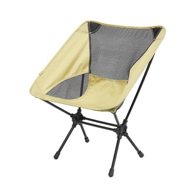 China Foldable Portable Ultra Light Outdoor Camping Beach Fishing Folding Chair Compact Moon Chair for sale