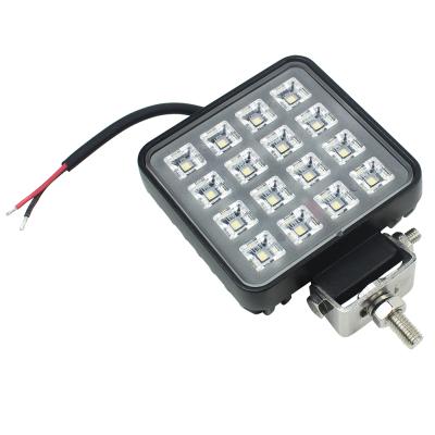 China WUKMA Aluminum Alloy LED Work Light For Motorcycle Truck Boat Tractor Trailer Auto 16W LED Driving Light Bar for sale