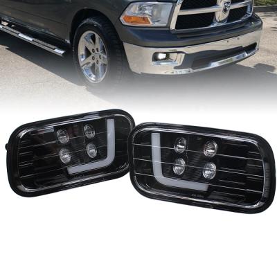 China WUKMA Aluminum LED Fog Lights with DRL Fog Lamp Assembly kits for Dodge Ram 1500 2500 3500 2009-2012 for sale