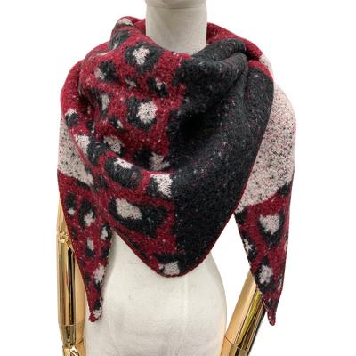 China Fashion 2021 popular sell well new type high quality supplier three-piece leopard triangle scarf scarves for sale