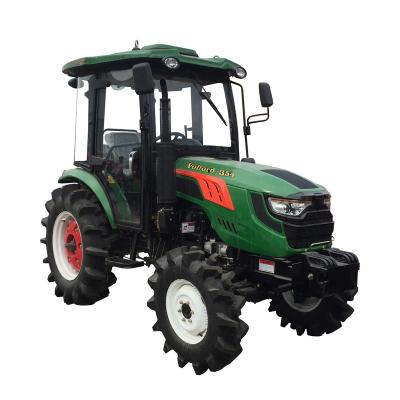 China Green color 35hp 40hp 45hp 50hp 4wd agriculture wheel tractor agricultural price list with nice cabin for sale