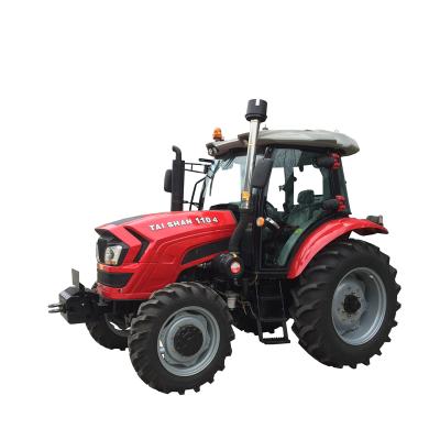 China Farm tractor 4wd YTO 6 cylinders diesel engine 110hp cabin farm tractor with remote control for sale