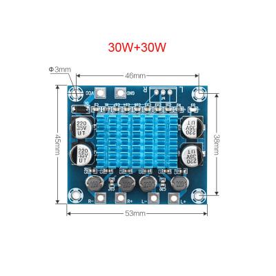 China TPA3110 XH-A232 30W+30W 2.0 Channel Digital Power Amplifier Board Stereo Audio DC 8-26V 3A C6-001 Z002 for sale