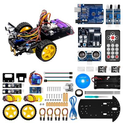 China Program Learning LAFVIN Upgraded V2.0 Smart Robot Car 2WD Chassis Kit For Arduino Robot STEM /Graphical Programming Robot Car for sale