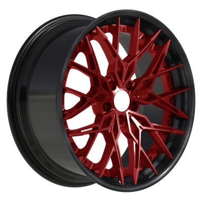 China Hot Selling Concave Aluminum Alloy Wheels Two Piece Forged Aluminum Wheels Car Alloy Wheels for sale