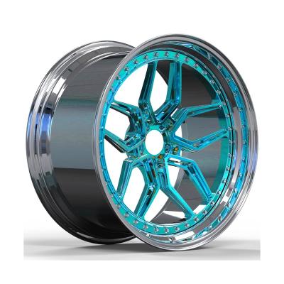 China High End Customized Two Piece Aluminum Alloy Rim Car Wheelshome Forged Wheels 23 Inch Popular Design Customized 2 Piece Forged Wheels For Sale for sale