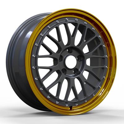 China Hot Selling Aluminum Alloy Mesh Design Forged Aluminum Wheels Edges Alloy Car Wheels for sale