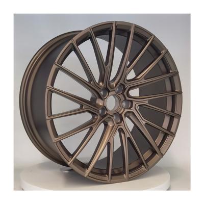 China Customized Aluminum Alloy Multi Spoke Bronze Car Wheels 20 Inch Alloy Wheel Gold Rims for sale