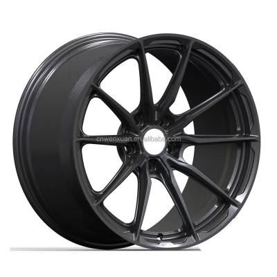 China Aluminum alloy 17 18 19 20 21 22 23 24 inch forged wheels 5x114.3 Matt gunmetal color 6061 t6-Aluminum alloy wheels rims for car for sale