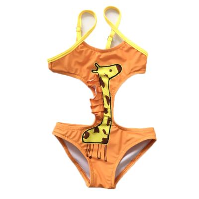 China Breathable Toddler Giraffe Swimwear Kids Girls Beach Wear Swimwear One Piece Swimsuit for sale