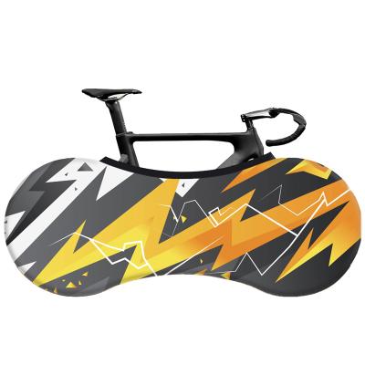 China Jacquard Bike Protector Cover Elastic Stretch Anti-dust Bike Wheels Cover Full Color Printing Scratchproof Bicycle Cover for sale