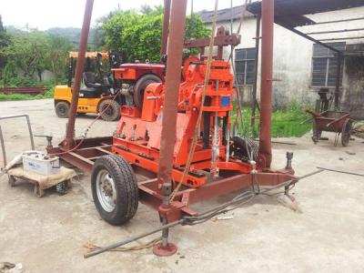 China Trailer mounted water well drilling rig for sale