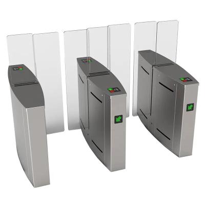 China Access Control Automatic Acrylic Turnstile Barrier Full Height Sliding Turnstile For Access Control System for sale