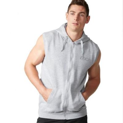 China Wholesale Custom Sleeveless Gym Hoodies Anti-Wrinkle Hoodie Men Organic Cotton Hoodies for sale