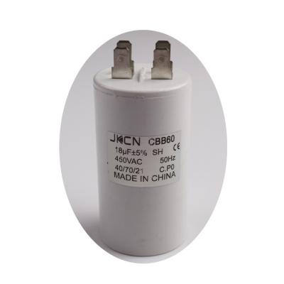 China Fan JKCN Brand AC Motor Capacitor with CQC and CE Approval (CBB60 Models CBB61 and CD60) for sale