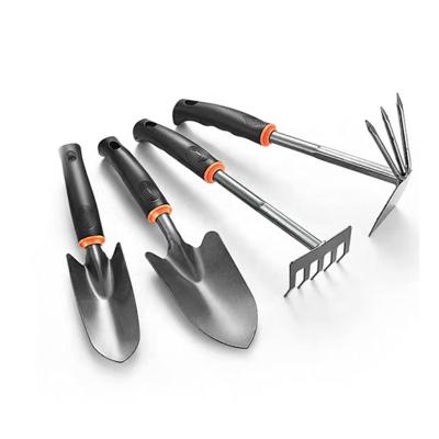 China Factories planting best quality carbon steel hoe garden shovel shovel 4 pieces medium size rake set factory made for sale