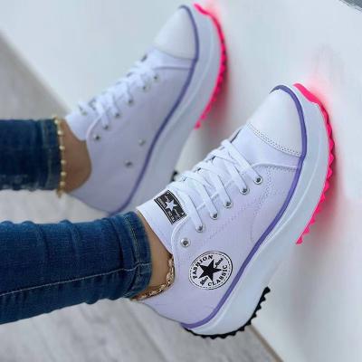 China Fashion trend BUSY GIRL AL5457 drop shipping women sneakers 2022 spring and summer style shoes zapatos deportivos dama walking casual shoes for sale