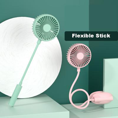 China New Design Sports USB Neck Band Portable Foldable Rechargeable Handheld Neck Band Lazy Fan for sale