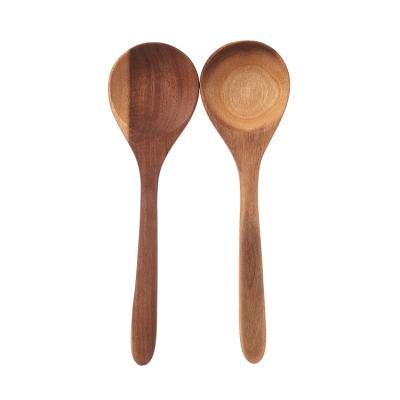 China Beech Sustainable Spatula Family Spoon Spatula Non Stick Pot Wooden Handle Solid Wood Long Cooking Spatula for sale