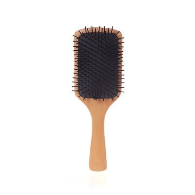 China Customized Wooden Comb Air Cushion Small Anti-static Hair Comb With Wooden Handle for sale