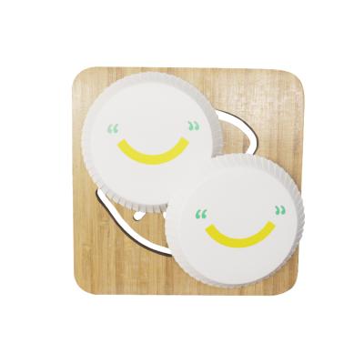 China New Non-Refillable Bagasse Lids 100% Hotel Sugar Cane Cup Lids Flat Biodegradable Paper Cup Lids for sale