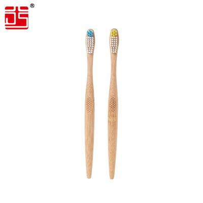 China Natural Bamboo Toothbrush Manufactures Soft Bristle Bamboo Toothbrush Customized Logo For Adult for sale