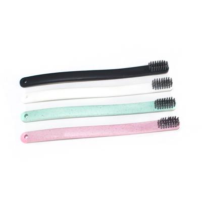 China Biodegradable Recycle Custom Wheat Straw Toothbrush Adult Eco Friendly Biodegradable for sale