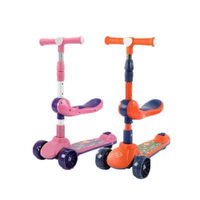 China Adjustable Handlebar Height High accuracy multifunctional foot power toddler 3 in 1 children cheap kids scooter for sale