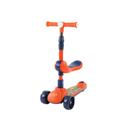 China Adjustable Handlebar Height High quality adjustable height children three in one foldable scooter for kids for sale