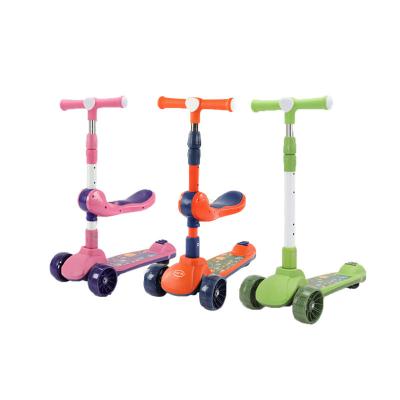 China Adjustable Handlebar Height Promotional price aluminum alloy T-handle children 6-in-1 scooter for kids foldable for sale