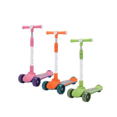 China Adjustable Handlebar Height Discount price foot power PU light wheel children 3 in 1 new kids scooter for sale