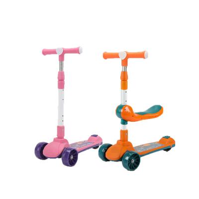 China Adjustable Handlebar Height The latest design 3 in 1 children PU light wheel kids balance bike scooter for sale