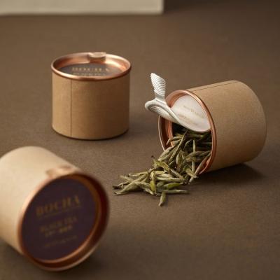 China Biodegradable Composite Paper Canister Paper Small Sample Tube Packaging Tea Boxes for sale