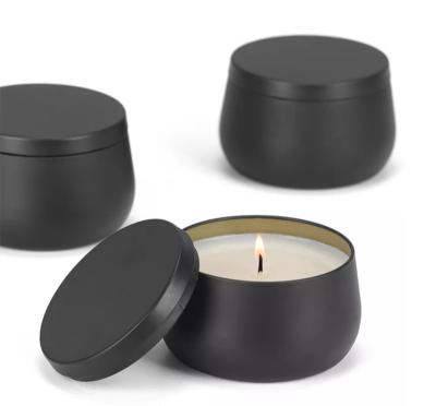 China Gift & Craft 4 oz candle Tin Candle Containers for making candles for emptying candle canisters with lids in bulk from candle jars for sale