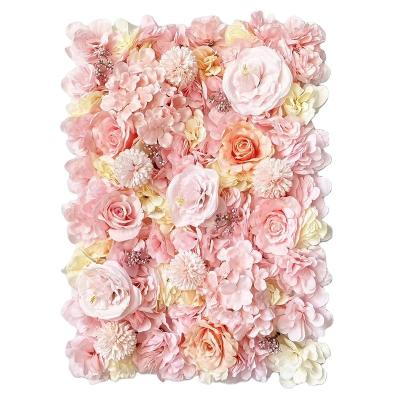 China Real Touch Feeling Hot Selling Plastic Flowers Plant Wall Panel Backdrop For Garden Fence Decoration for sale