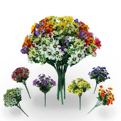 China Custom Durable Plant Faux Daisy Flower Bouquet For INS Style Home Party Decoration for sale