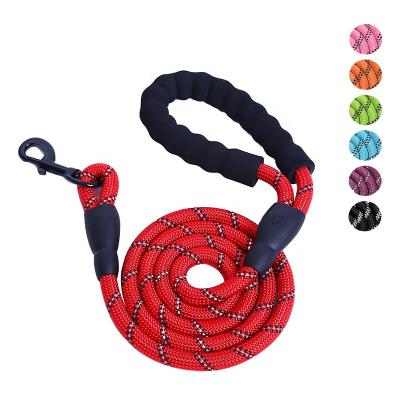 China 1.5M Pet Dog Traction Leash Walking Rope Explosion Proof Medium Dog Leash Reflective Nylon Large Small for sale