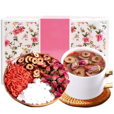 China Tea Drinks Chinese Herbal Tea Hot Selling Mixed Natural Dry Camellia Rose Medlar Jujube Herb Set OEM/ODM for sale