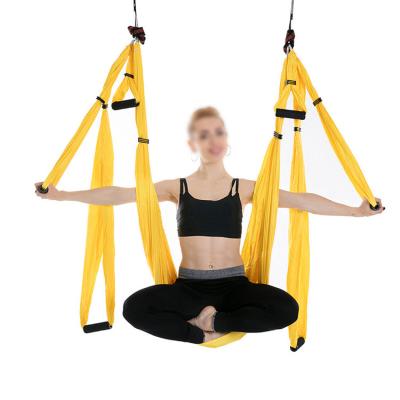 China Durable Anti Gravity Flight Yoga Aerial Swing Hammock Silk Fitness Straps Tool for sale