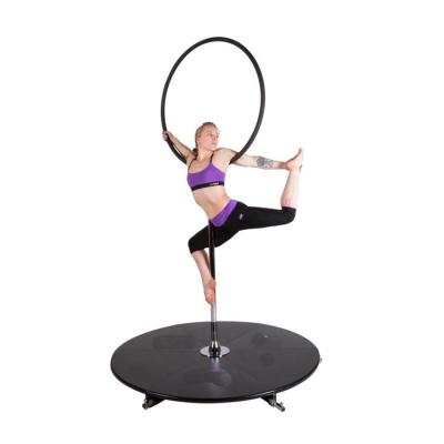 China Durable Heavy Steel Aerial Dance Pole Stage With Lyra Hoop for sale