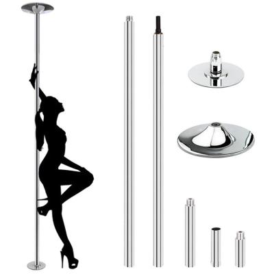 China Stripper Adjustable Chrome Portable Adjustable Dance Pole Fitness Training Kit for sale