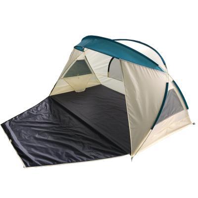 China Hot Sale High Quality 2 Person UV Protected Extended Zippered Porch Diagonal Tying Type Outside Easy Up Beach Tent Sun Shelter for sale