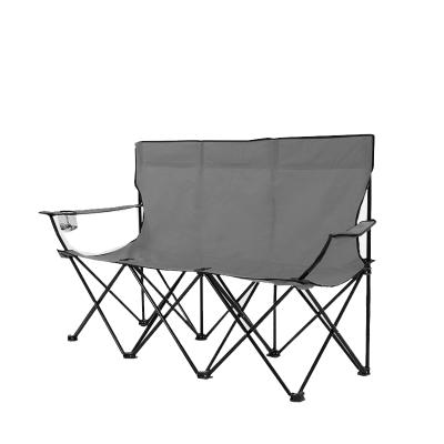 China Folding Many Seats Portable Bench Double Seat Soft Beach Chair For Three Person For Two Person Outdoor Camping for sale